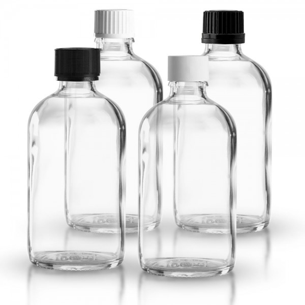 100ml Klarglas Flasche + Spezialverschluss