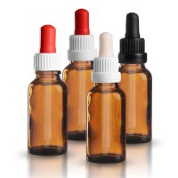 Braune 20ml Pipettenflasche mit Glaspipette Braune 20ml Pipettenflasche mit Glaspipette