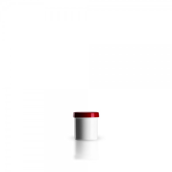 Salbenkruke mit rotem Deckel 10g
