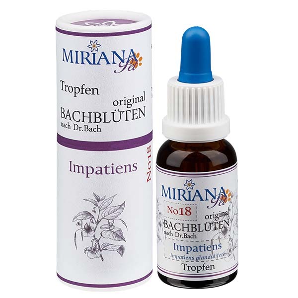 Impatiens Bachblüten Essenz für Tiere 20ml