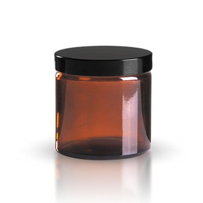 Glastiegel braunl 120ml