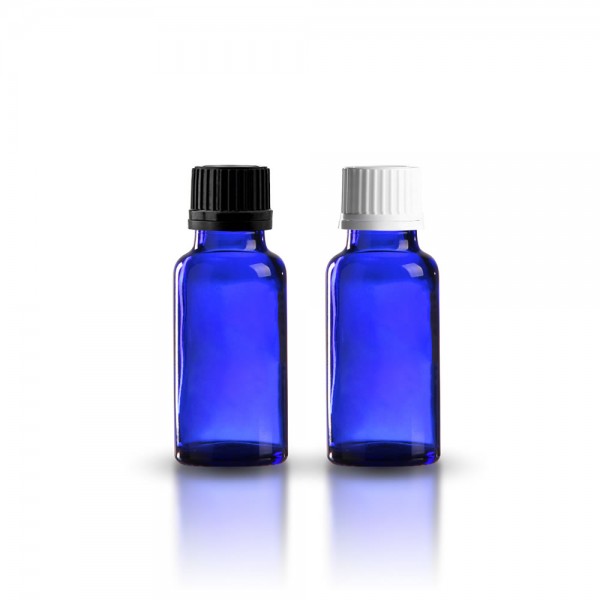 20ml Tropfflasche blau + Schraubverschluss