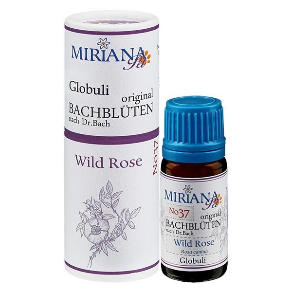 Wild Rose Bachblüten Globuli für Tiere 10g