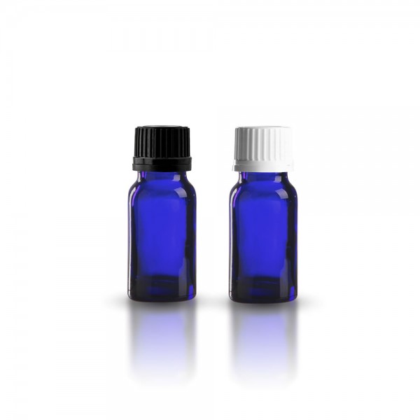 10ml Tropfflasche blau + Schraubverschluss