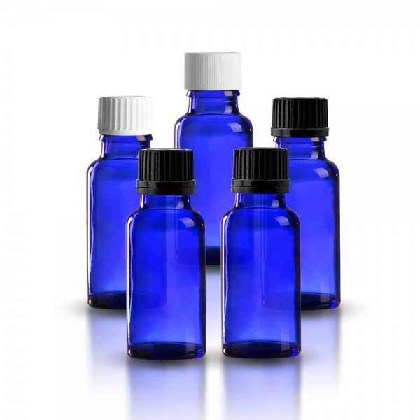 Apothekerflächchen blau 20ml mit Tropfverschluss