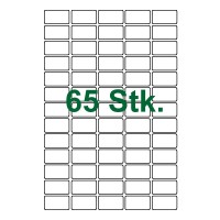 65 Etiketten-weiß 38,1x21mm 65 Etiketten-weiß 38,1x21mm