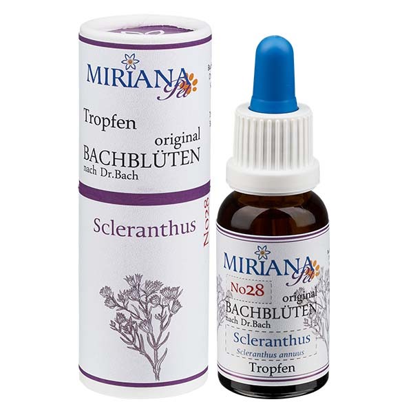 28 Scleranthus Bachblüten für Tiere 20ml Essenz