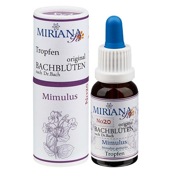 Mimulus Bachblüten Essenz für Tiere 20ml