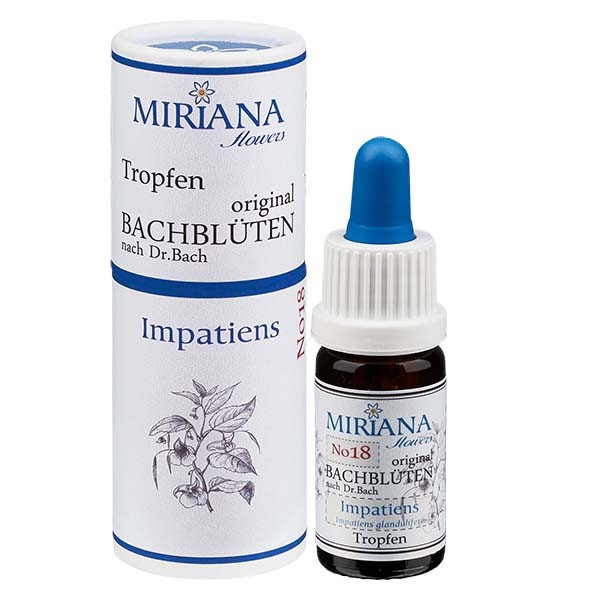 Impatiens Bachblüten (Drüsentragenes Springkrau) Essenz 10ml