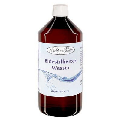 1L Bidestilliertes - zweifach destiliertes Wasser - Doktor-Klaus