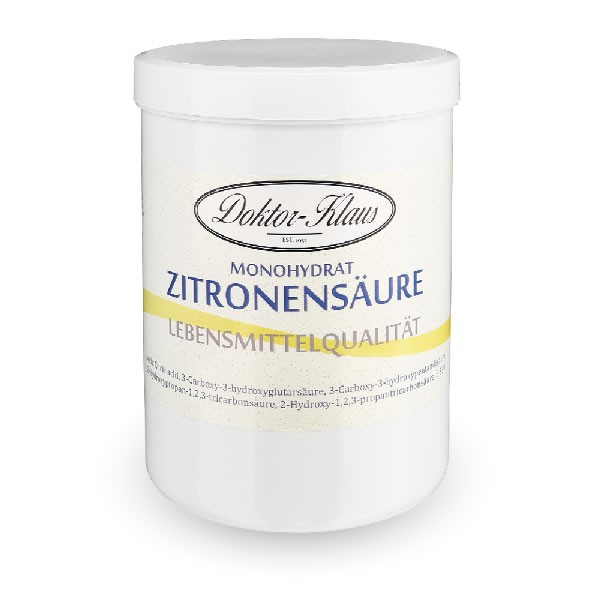 Zitronensäure 1kg Dose - Doktor Klaus