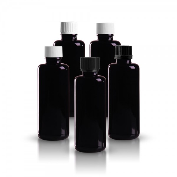 Violette Tropfflasche 50ml + Spezialverschluss