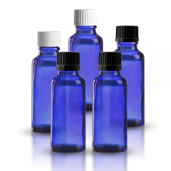 Apothekerflächchen blau 30ml mit Tropfverschluss