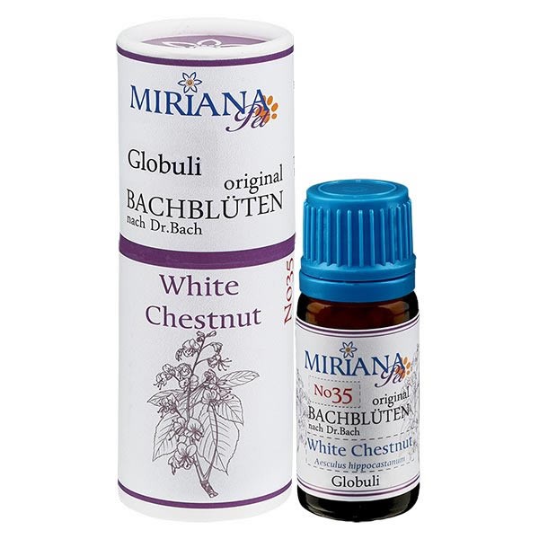 White Chestnut Bachblüten Globuli für Tiere 10g